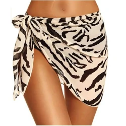 Leopard Print Summer Sarong Skirt for Women