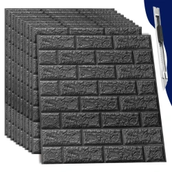 Art3d 30 Pcs Faux Brick Wall Panels Peel Stick