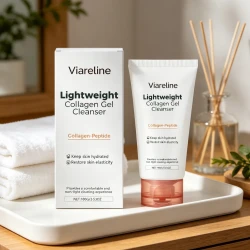 Viareline Collagen Gel Cleanser for Hydrated Skin