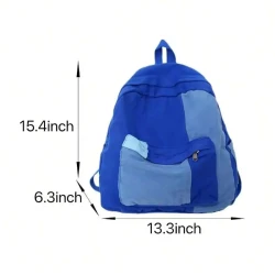 Vintage Canvas Patchwork Backpack for Travel