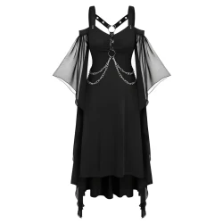 Plus Size Gothic Off Shoulder Dress for Parties