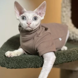 Soft Cotton Sphynx Cat Clothes for Pets