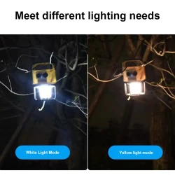 USB Rechargeable Portable LED Camping Lantern Flashlight