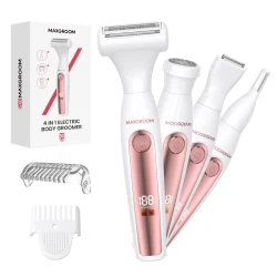 4-in-1 Portable Women's Grooming Kit Waterproof Trimmer