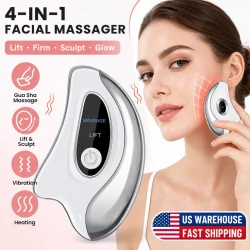 Electric Heated Gua Sha Massager for Skin Firming
