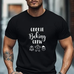 Funny Cookie Baking Crew T-Shirt for Men
