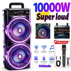 Portable Bluetooth Speaker with RGB LED Lights