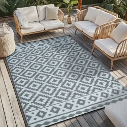 Large Grey Outdoor Camping Mat for Garden