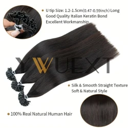 Remy U Tip Human Hair Extensions 12 to 20 Inches