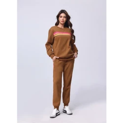 Women's Rainbow Stripe Cozy Jogger Set