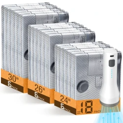 Vacuum Compression Storage Bags with Pump Set