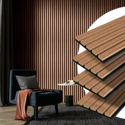 Wood Slat Acoustic Panels for Stylish Noise Reduction