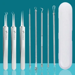 Stainless Steel Skin Care Tool Set for Grooming