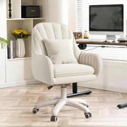 Adjustable Velvet Makeup and Office Chair