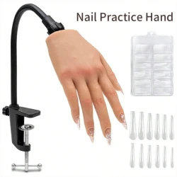 Silicone Nail Practice Hand for Acrylic Training