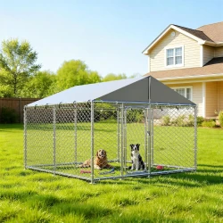 Large Heavy Duty Outdoor Dog Kennel with Cover