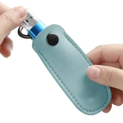 PU Leather USB Flash Drive Storage Case