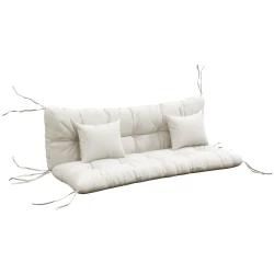 Outsunny Outdoor Seat Cushions with Pillows Set