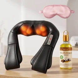 Shiatsu Neck Shoulder Massager Heat Relaxation Set