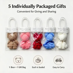 Cute Bear Towel Set with Gift Bags