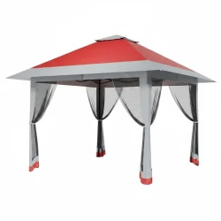 Outdoor Patio Gazebo Canopy with Mosquito Netting