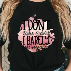 Plus Size Slogan Print Casual T-Shirt for Women