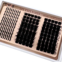 Fluffy Spiky Cluster False Eyelashes D Curl