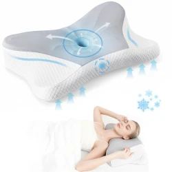 Queen Size Ergonomic Memory Foam Neck Pillow