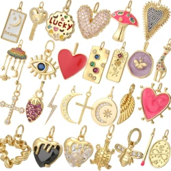 Cute Heart Key Necklace for Women Stainless Steel