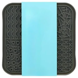 Vibrant Life Silicone Pet Lick Mat Gray 7.87 Inch