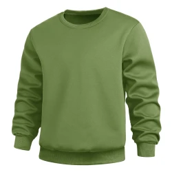 5 Pack Men's Crew Neck Solid Color Sweatshirts