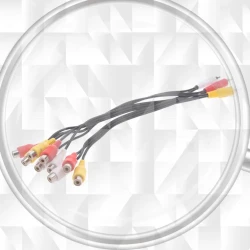 3 RCA Male to 9 RCA Female AV Splitter Cable