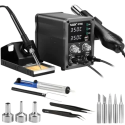2 in 1 Hot Air Soldering Iron Station Kit