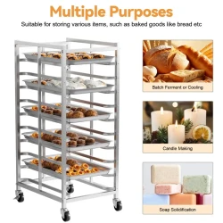 Stainless Steel Bakery Rack with Wheels and Casters