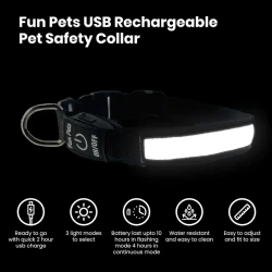 Bright LED Dog Collar for Safety at Night