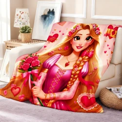 Disney Rapunzel Flannel Blanket Soft Warm Multi Size