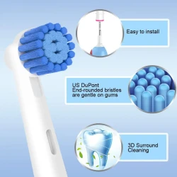 Sensitive Gum Care Replacement Brush Heads for Oral-B