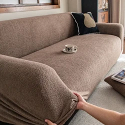 Fleece Jacquard Sofa Cover Pet Friendly All Season