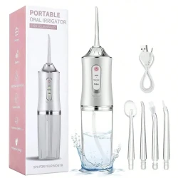 Electric Oral Care Water Flosser Pink Rechargeable