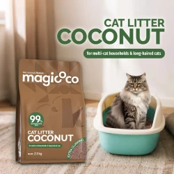 Coconut Cat Litter 10LBS Deodorized Odor Control