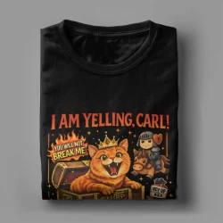 Oversized Summer Cat Meme T Shirt for Men