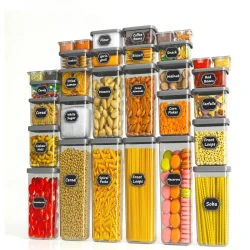 Airtight Plastic Food Storage Containers Stackable Set