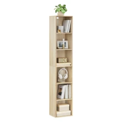 WOLTU Freestanding Vertical Bookcase with 6 Storage Cubes