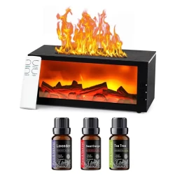 300ml Colorful Flame Essential Oil Diffuser Humidifier