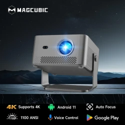 Magcubic 4K UHD Google TV Projector for Home Camping