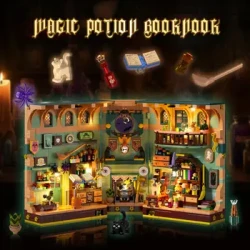 Magic Potion Book Nook Building Set with Light