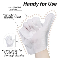 20 Pcs No Rinse Pet Grooming Gloves for Dogs Cats