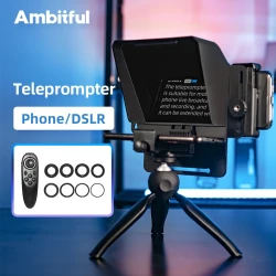 Portable Mini Teleprompter for Phone and DSLR