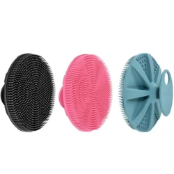 Soft Silicone Body Scrubber Shower Brush Set