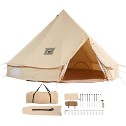 All Seasons Canvas Bell Tent for Camping